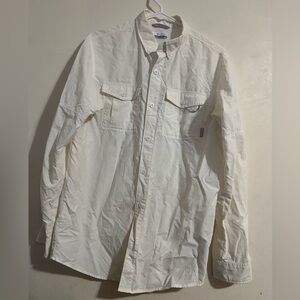 Columbia Men's Cream Lightweight Shirt Jacket